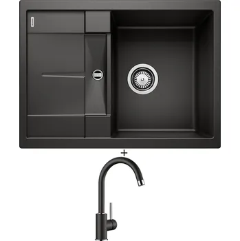 Granitový dřez Granitový dřez SET Blanco METRA 45 S Compact černá 525912 + Blanco MIDA černá 526145