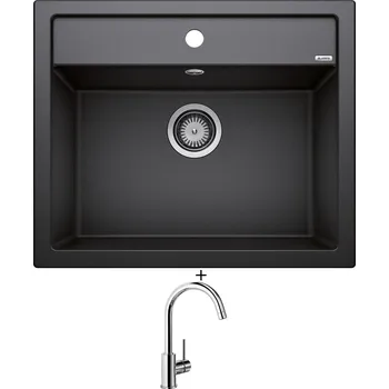 Kuchyňský dřez Granitový dřez SET Blanco DALAGO 6 antracit + Blanco MIDA chrom 517742