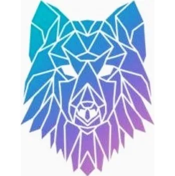 Šablona, vzor HLAVY ZVÍŘAT - VLK, cca 30 x 30 cm, 1ks