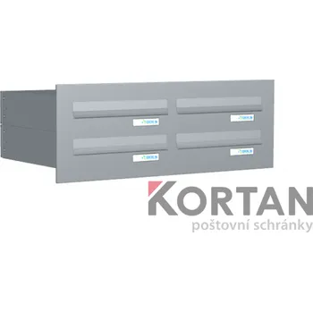 Poštovní schránka Poštovní schránka B-049 - pro zazdění s čelní deskou - lakovaná RAL 7035 - světle šedá