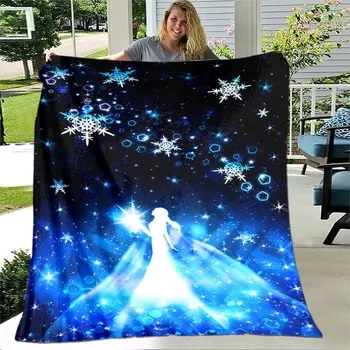 Dětská deka Dětská deka s motivy Ledového království - 7,130x150cm