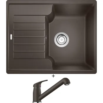 Kuchyňský dřez Granitový dřez SET Blanco ZIA 40 S kávová 516927 + Blanco DARAS-S kávová 517740