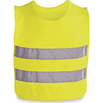 MIKE. Dětské reflexní vesty ze 100% polyesteru - Žlutá