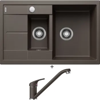 Granitový dřez Granitový dřez SET Blanco METRA 6 S Compact kávová s excentrem 515044 + Blanco DARAS kávová 517729
