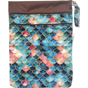 Pytel na pleny Breberky Pytel PUL dvoukomorový - Třpytivé šupiny S