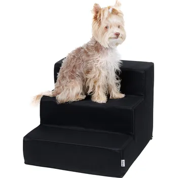 Schody a rampa pro psa Iridog Schody pro psy STEPPIE no.1 černé v33 x š40 x d45 cm