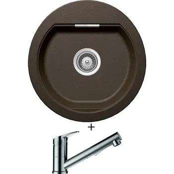 Granitový dřez Granitový dřez SET Schock MONO R-100 Bronze + Schock EVINAS 577120 nerez