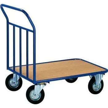 Plošinový vozík Manutan Expert Plošinový vozík s vyztuženým madlem, do 300 kg