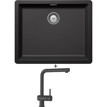 Granitový dřez Dřez pod desku SET Schock GREENWICH N-100L U Stone + Schock EPOS 540027 Stone