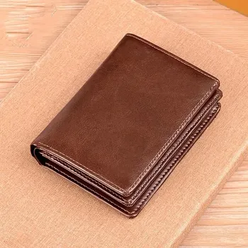 Objemná pánská peněženka z umělé kůže - hnědý