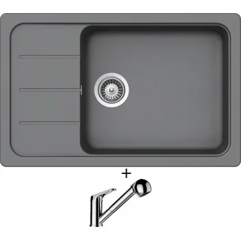 Granitový dřez Granitový dřez SET Schock FORMHAUS D-100LS Croma + Schock COSMO 525122 chrom