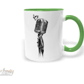 Hrnek - Mikrofon Barva: Zelená