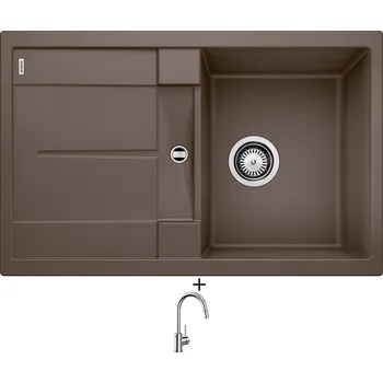 Granitový dřez SET Blanco METRA 45 S kávová 515039 + Blanco MIDA-S chrom 521454