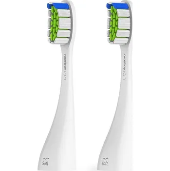Náhradní hlavice k elektrickému kartáčku Niceboy ION Sonic PRO UV náhradní hlavice 2 ks Soft white