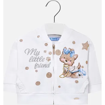 Kojenecká bunda Mikina MAYORAL bílá PEJSEK - 18 měsíců