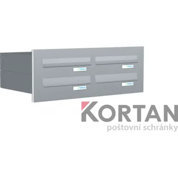 Poštovní schránka Poštovní schránka B-049 - do dveřního panelu - lakovaná RAL 8017 - čokoládová hnědá