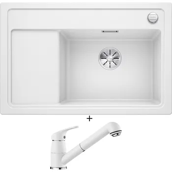 Granitový dřez Granitový dřez SET Blanco ZENAR XL 6 S Compact bílá 523778 + Blanco DARAS-S bílá 517735