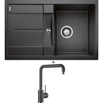 Granitový dřez Granitový dřez SET Blanco METRA 45 S antracit 513194 + Blanco MILI antracit 523103