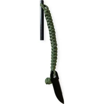 Vybavení pro přežití PKshop Křesadlo S bez rukojeti, paracordem a škrtadlem knife Barva paracordu: maskáčová