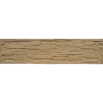 Plot Jednostranná plotová betonová deska ze štípaného kamene pískovec 50 x 200 cm