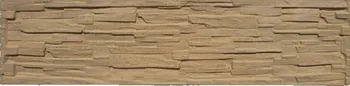 Plot Jednostranná plotová betonová deska ze štípaného kamene pískovec 50 x 200 cm