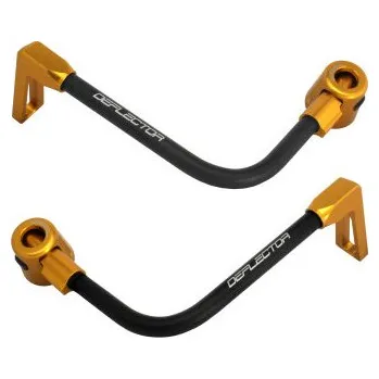 Lever guard ACCOSSATO with black hose and joint right + left , aluminium DE003-014-TP-12