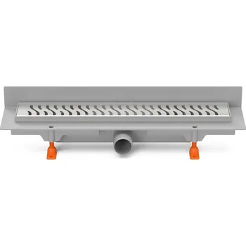 Podlahový linear. žlab ke stěně 350 mm,boční D40,harmony mat