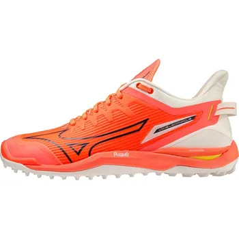 Pánská běžecká obuv Unisex hokejová obuv Mizuno WAVE LEOPARDUS / NFlame/Black/Bolt2(Neon) Velikost: 38.0/5.0