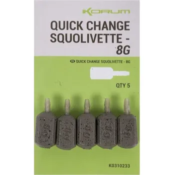 5ks - Zátěž Korum Quick Change Squolivettes 8gr