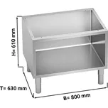 G.Gastro Otevřená spodní konstrukce - 0,8 m - se zaoblenými hranami