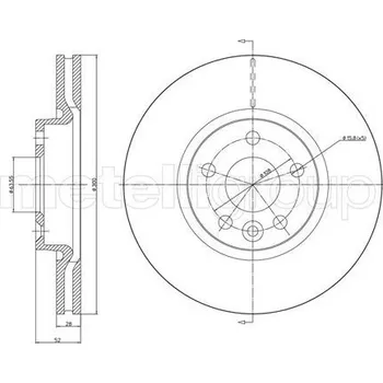 Brzdový kotouč TARCZA HAM.FORD MONDEO 07-