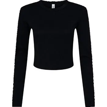 Pánské tričko Bella Dámský crop top BL1501 Solid Black Blend XXL