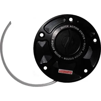 Palivová nádrž ACCOSSATO Italy Víčko nádrže bajonetové rychlouzavírací HONDA - ERGAL AL7075T6 Barva: černá