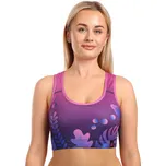 Veselá dámská sportovní podprsenka Dedoles Fialové listy (D-W-AW-GB-C-RP-1281) XS Možnost vrácení zboží ZDARMA do 120 dnů!