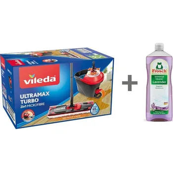 mop Súprava upratovacia Vileda Ultramax TURBO mop+vedro + FROSCH zadarmo