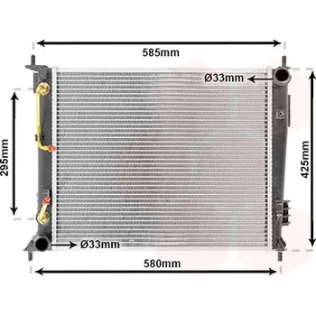 Motor automobilu Chladič, chlazení motoru VAN WEZEL 83002136
