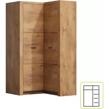 Obývací stěna Rohová skříň INFINITY 14 jasan světlý - doprava zdarma - SLEVA 3% s kodem radost25