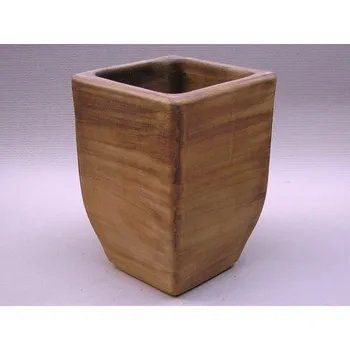 Zahradní dekorace ZahradniDekorace venkovní keramické květináče - váza LINIE, výška 47cm ODSTÍN-GLAZURA: 3. tmavěhnědá-TH