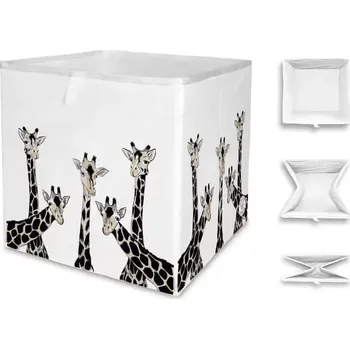 úložný prostor na hračky Úložná krabice friendly giraffes, 32x32cm - SLEVA 3% s kodem radost25