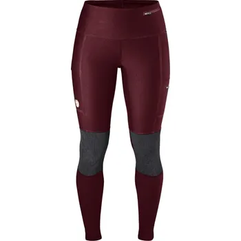 Kalhoty Fjällräven Abisko Trekking Tights W dark garnet - S + doprava zdarma