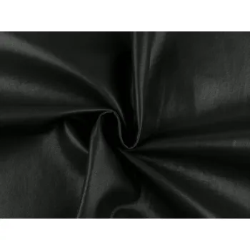 Koženka hladká s filcovým zpevněním METRÁŽ - 2 černá