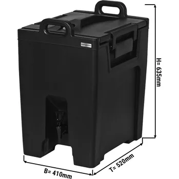 Dávkovač nápoje G.Gastro Termo nádoba na nápoje s kohoutkem - 40L / černá