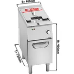 G.Gastro Elektrická fritéza (18 kW) - 18L