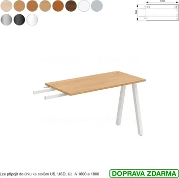Psací stůl UE A 1200 RU Hobis UNI - Stůl řetězící do úhlu 120 x 60