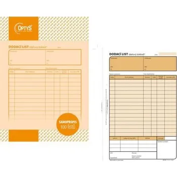Tiskopis Dodací list A5 NCR 100 listů 1077
