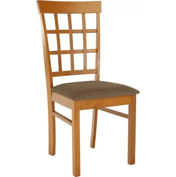 Jídelní židle Židle GRID - světlá třešeň/látka béžová - SLEVA 3% s kodem radost25