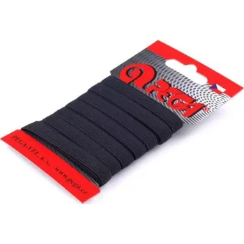 Prádlová Pruženka na Kartě - Šíře 8 mm, Vysoká Pružnost - Black