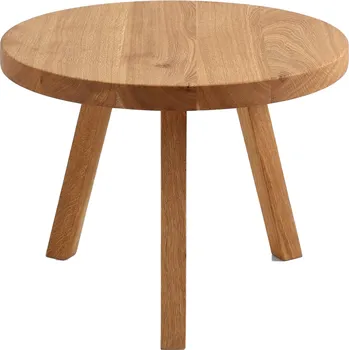 Konferenční stolek Nordic Design Přírodní masivní konferenční stůl Tre Ø 60 cm