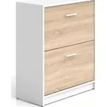 BRW Botník Nepo SFB2K2 Bílý - SLEVA 3% s kodem radost25