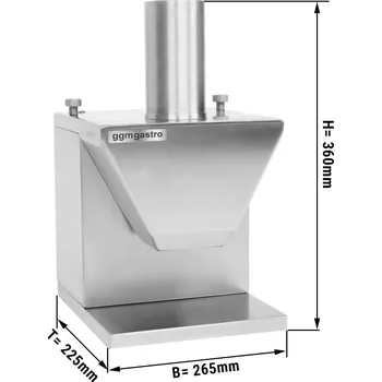 Příprava pizzy G.Gastro Kráječ na kari klobásy - 188 x 225 mm - se 2 čepelemi
